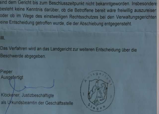 8月14日、シーゲン地方裁判所は、趙さんの国送還を発表しました。