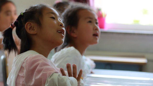 日曜学校,子供たち